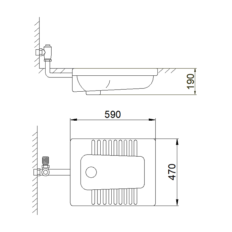 5003C Ceramic Squatting Pan