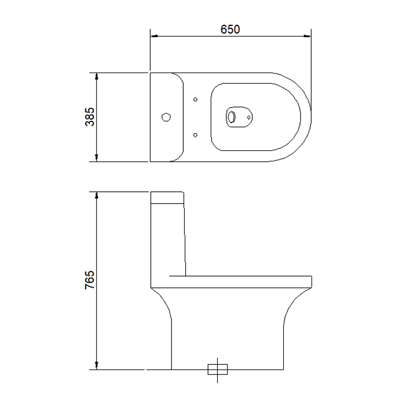 1221 One-piece Toilet