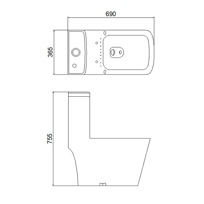 1231 One-piece Toilet