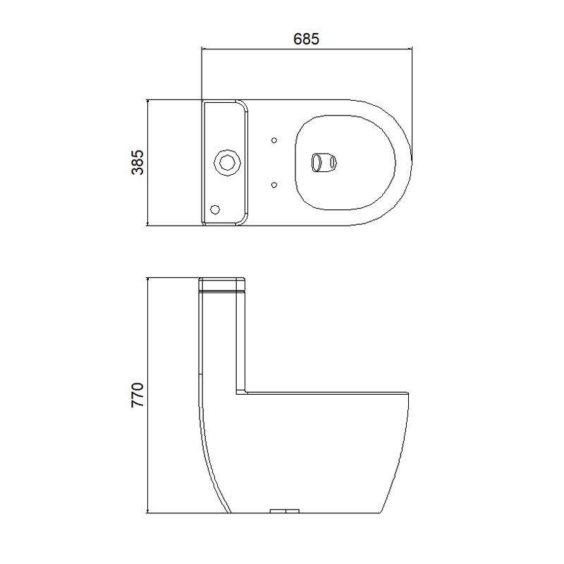 1232 One-piece Toilet