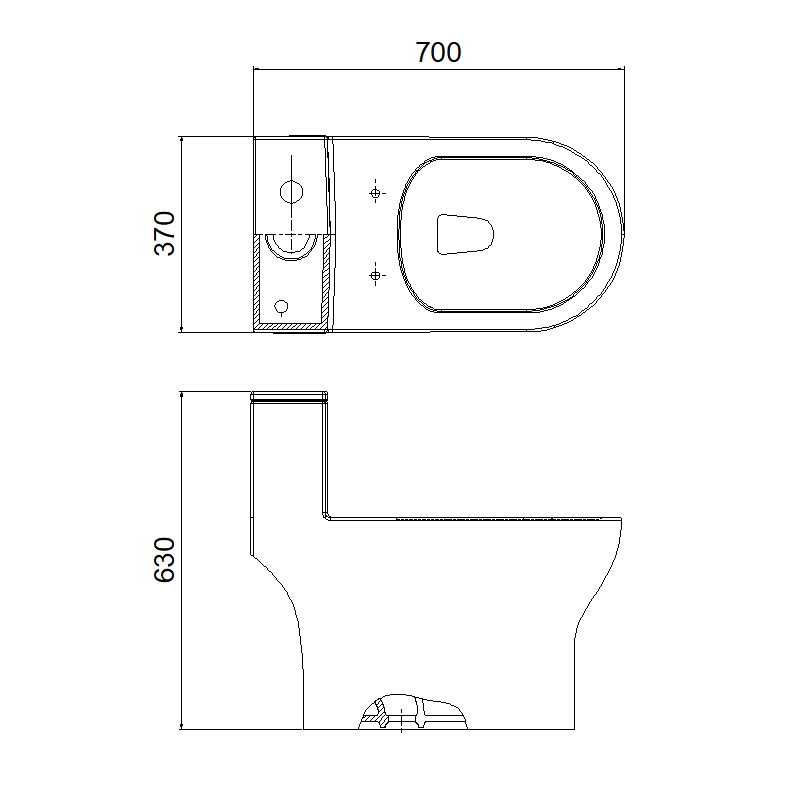 1251 One-piece Toilet