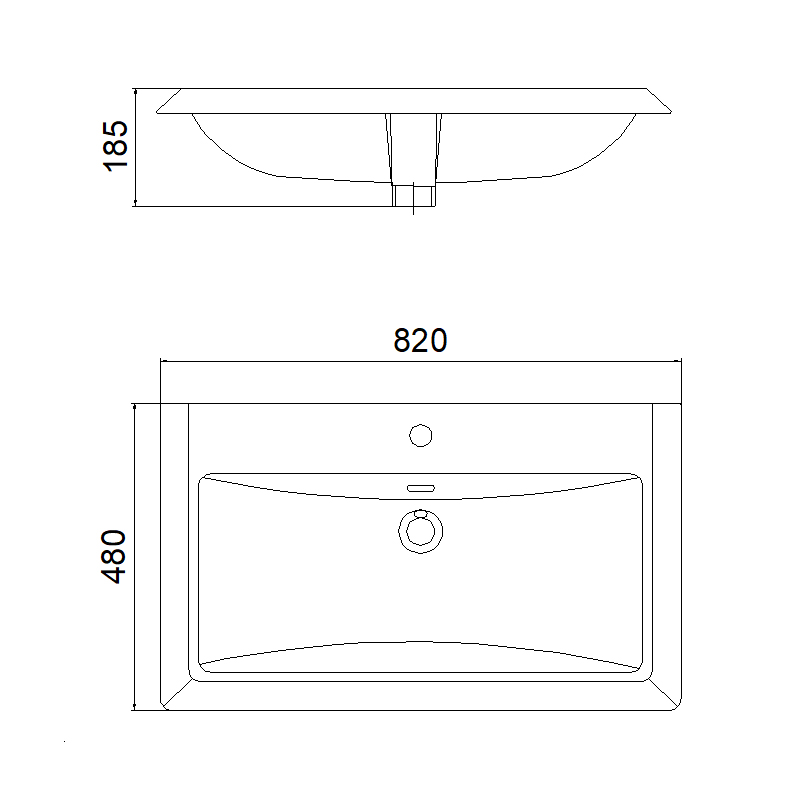 4102 Vanity Top | Cabinet Basin | Cabinet Sink
