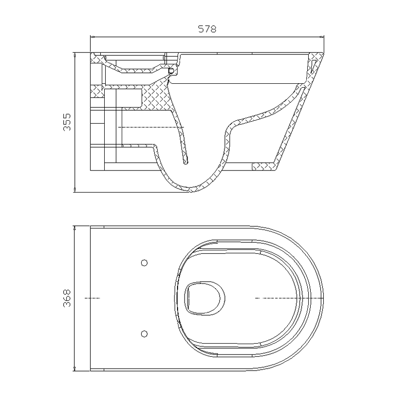 2011G Wall-hung Toilet