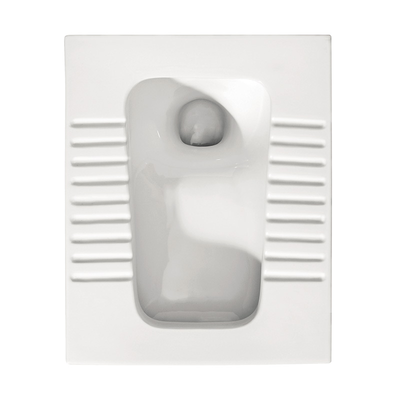 5002 Ceramic Squatting Pan with Trap