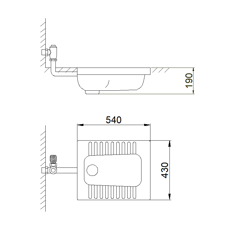 5002C Ceramic Squatting Pan