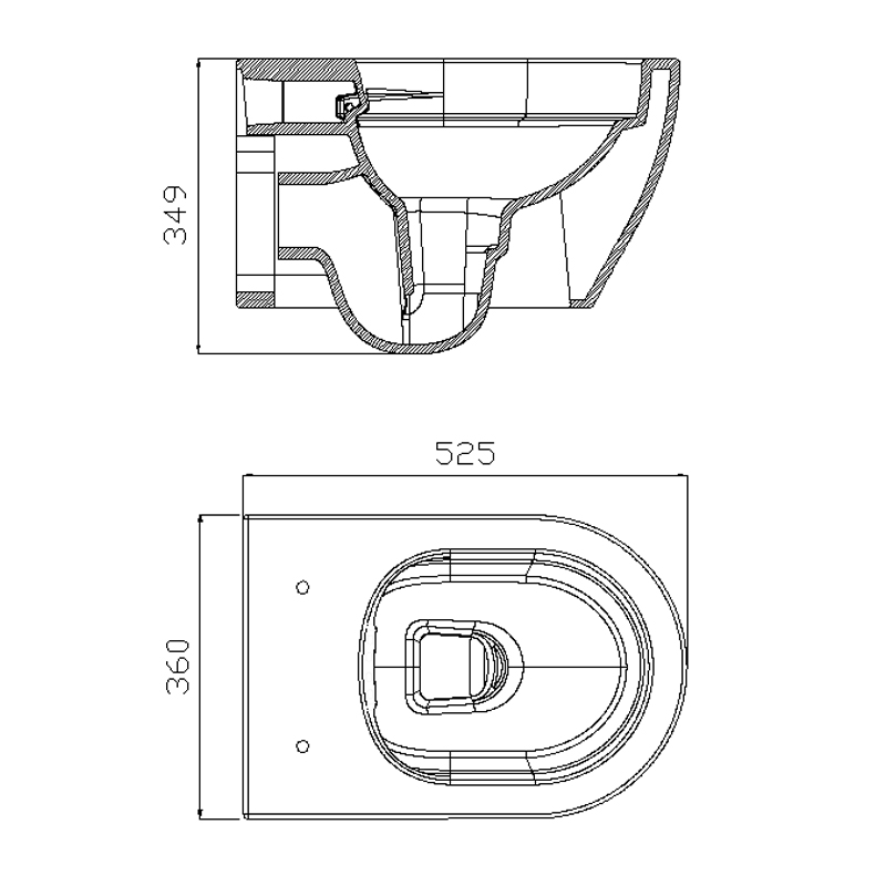 2018G Wall-hung Toilet