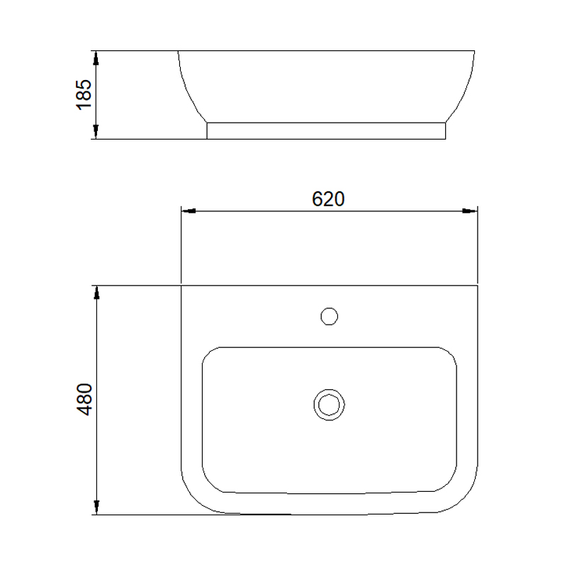 4004 Drop-in Sink | Countertop Basin