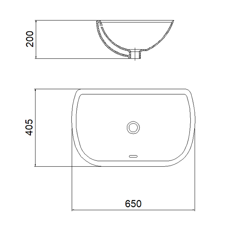 4106 Under-mounted Sink | Under Counter Basin