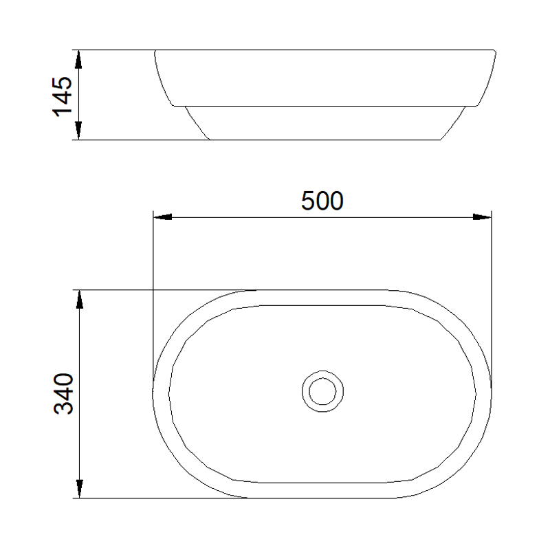4217 Drop-in Sink | Countertop Basin