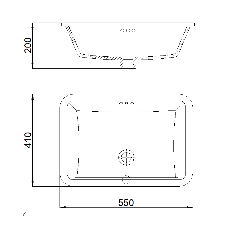 4135 Under-mounted Sink | Under Counter Basin