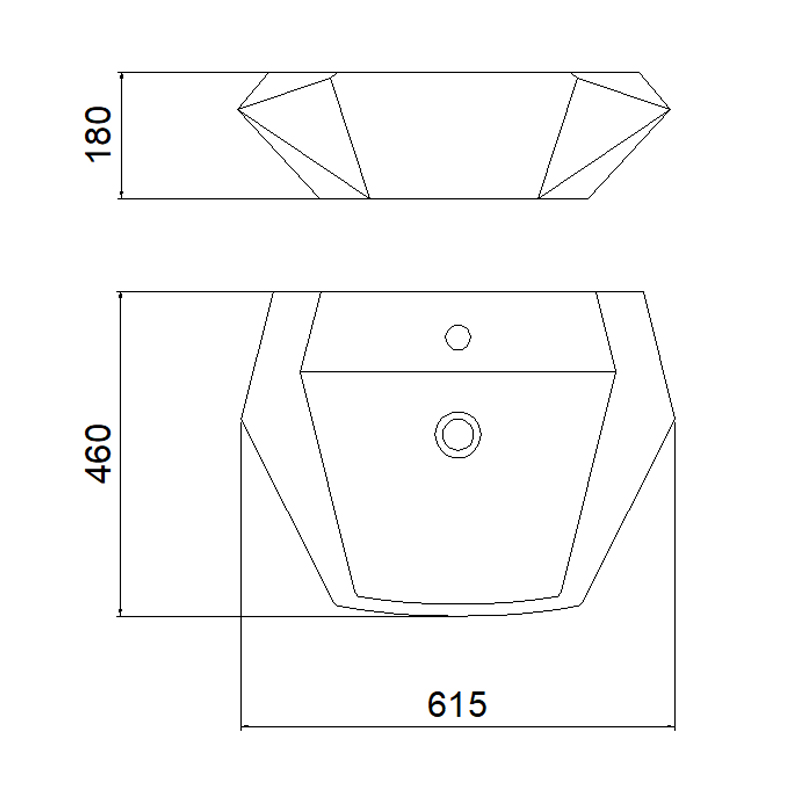 4007 Vessel Sink | Ceramic Hand Wash Basin