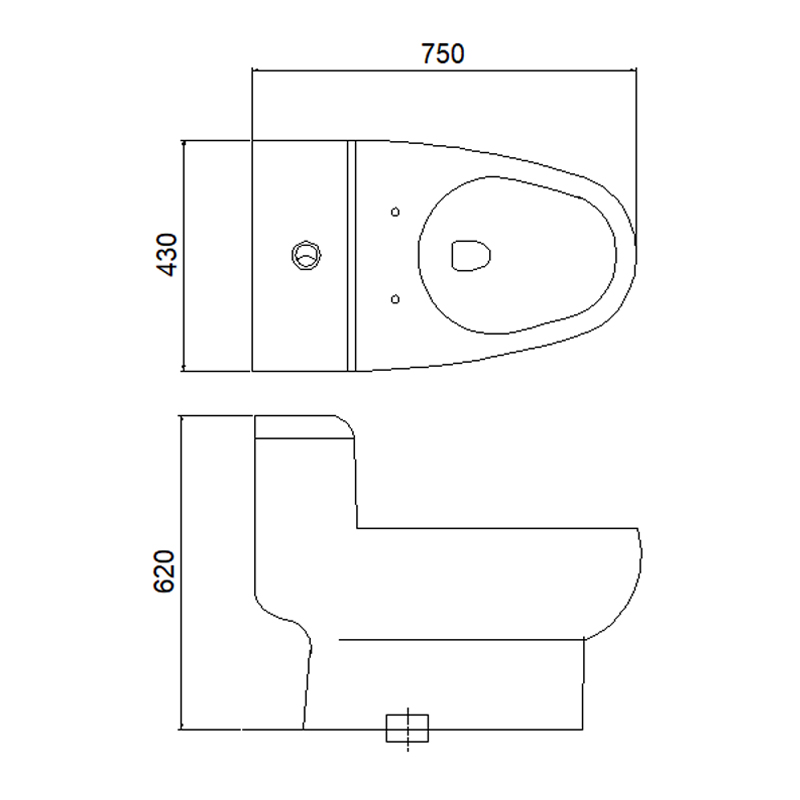 1205 One-piece Toilet