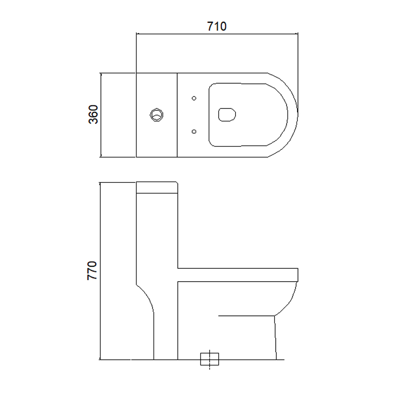 1206 One-piece Toilet