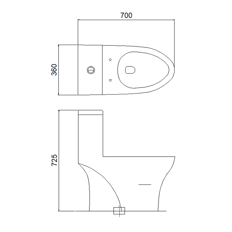 1216 One-piece Toilet
