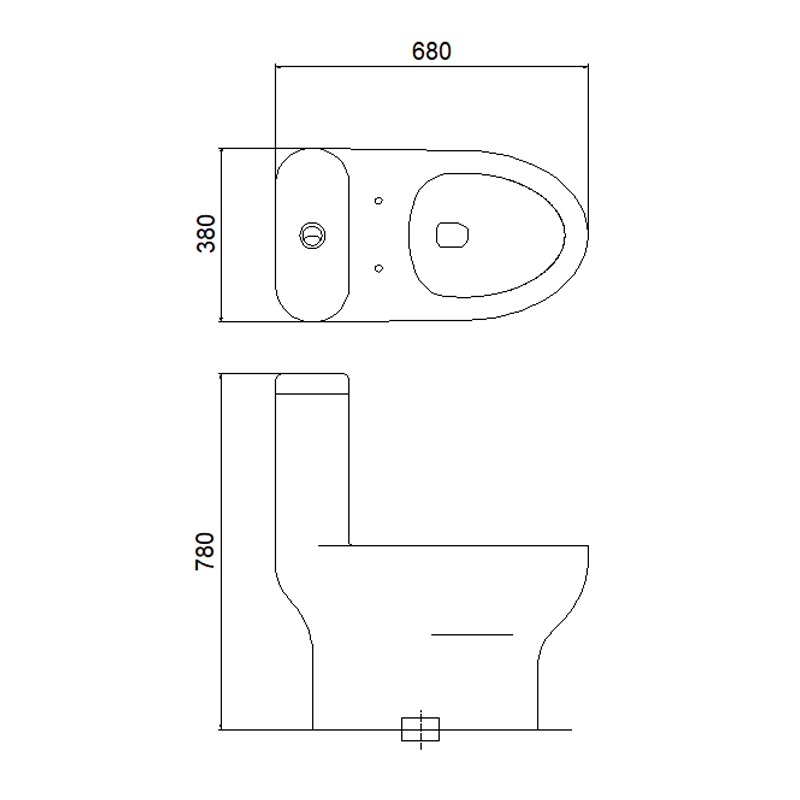 1219 One-piece Toilet