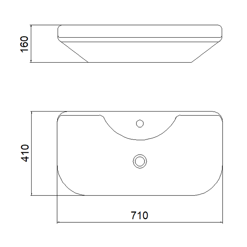 4303 Vessel Sink | Ceramic Hand Wash Basin